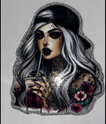 #1 Tattoo girl small decal
