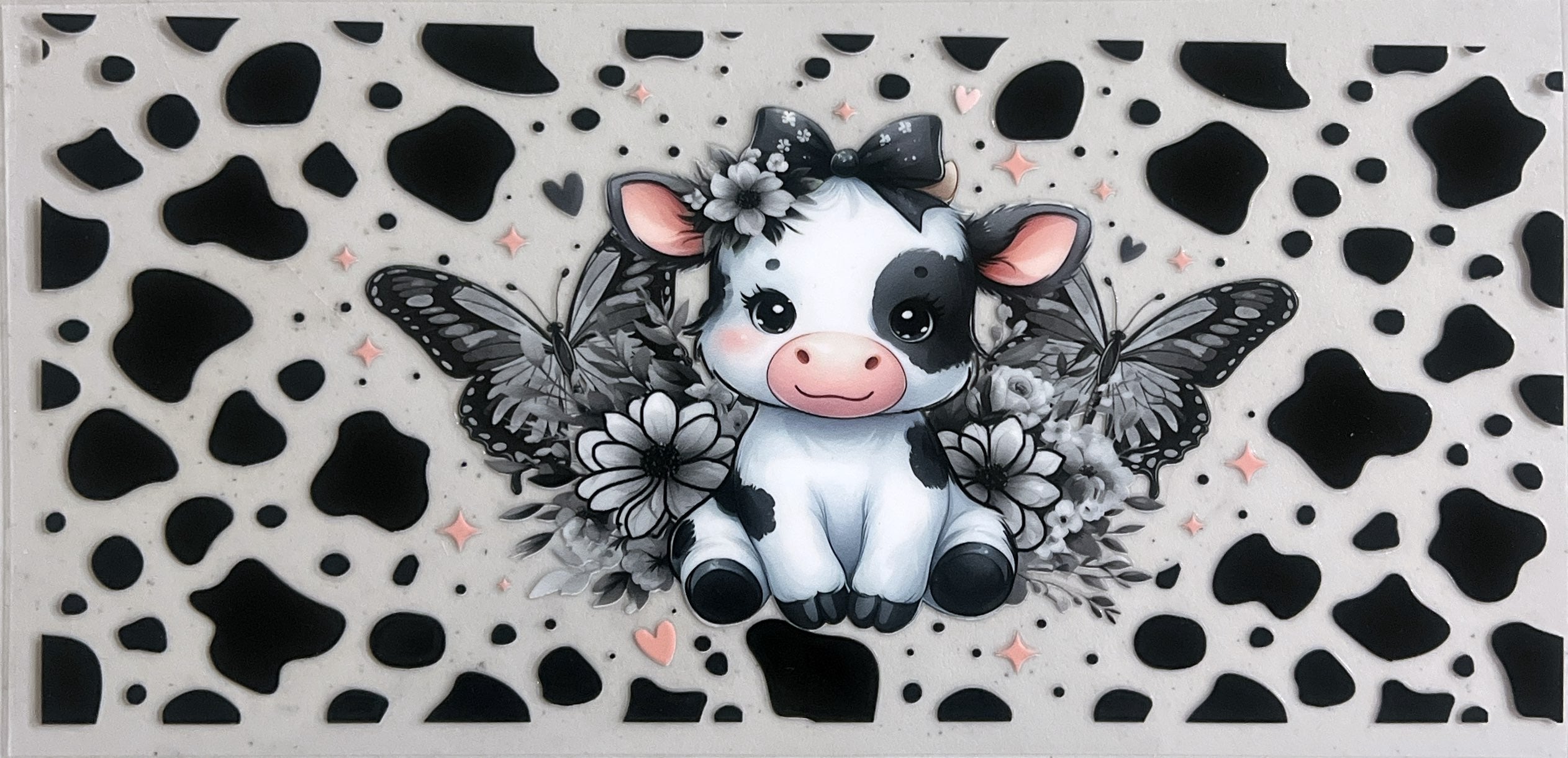 #A Highland cow black white