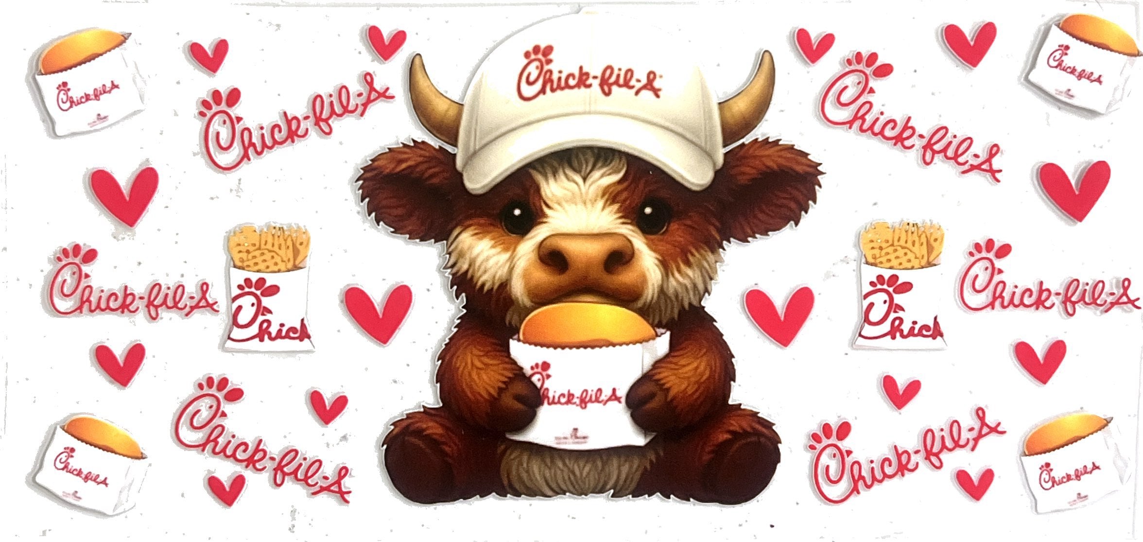 #A Highland cow Chick-fil-A