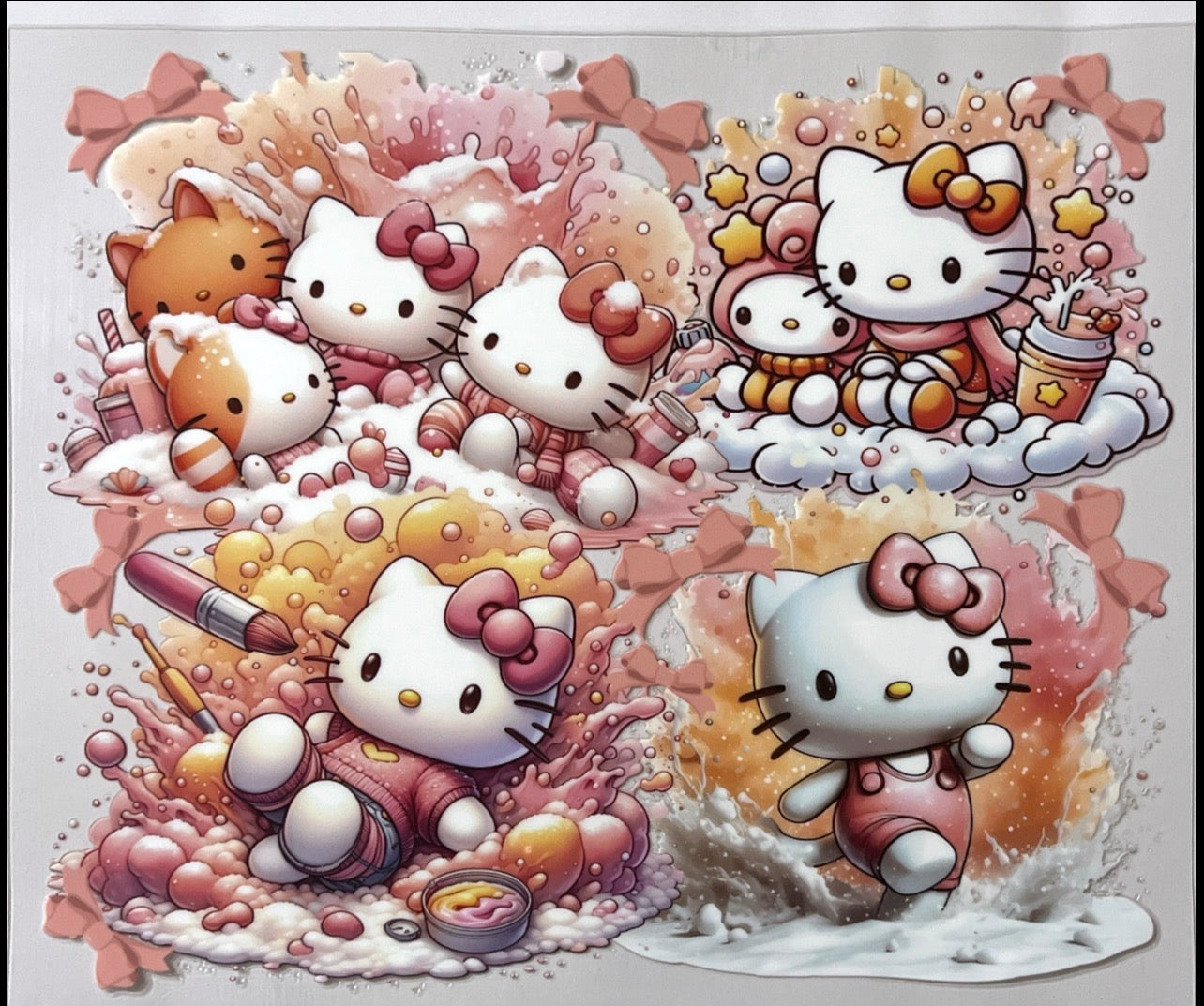 Hello Kitty rose gold 24 ounce wrap