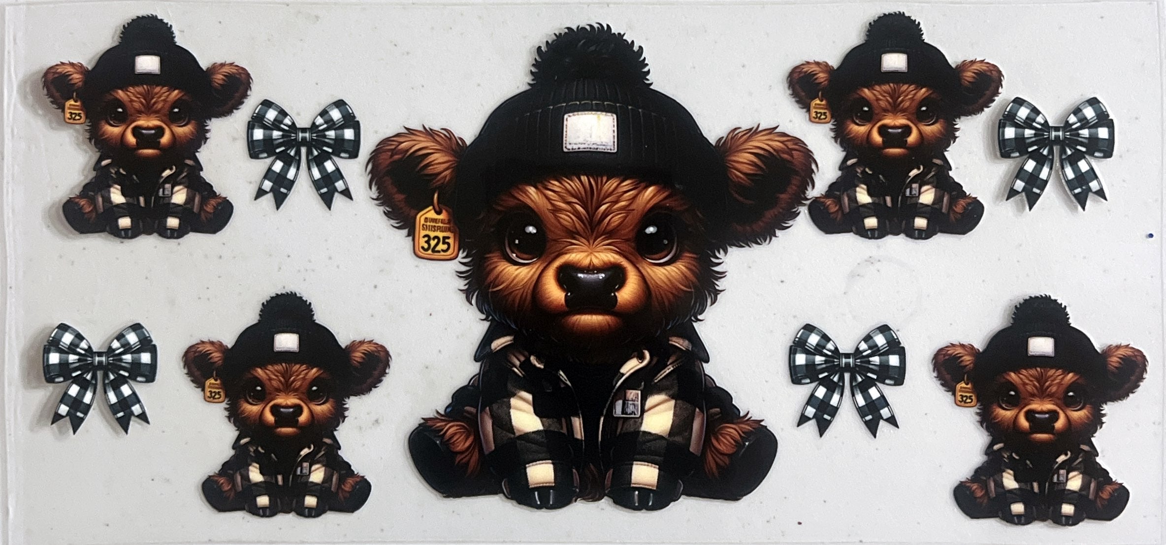 #A Highland cow black hat