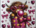 Highland cow bubblegum 24 ounce wrap
