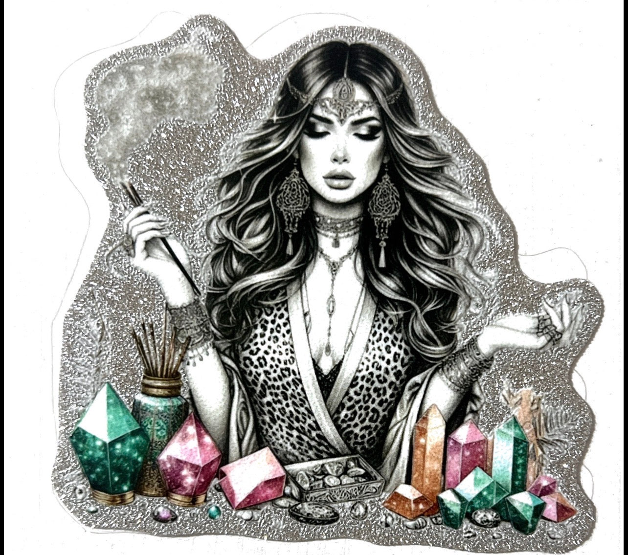 #9 tattoo girl small decal