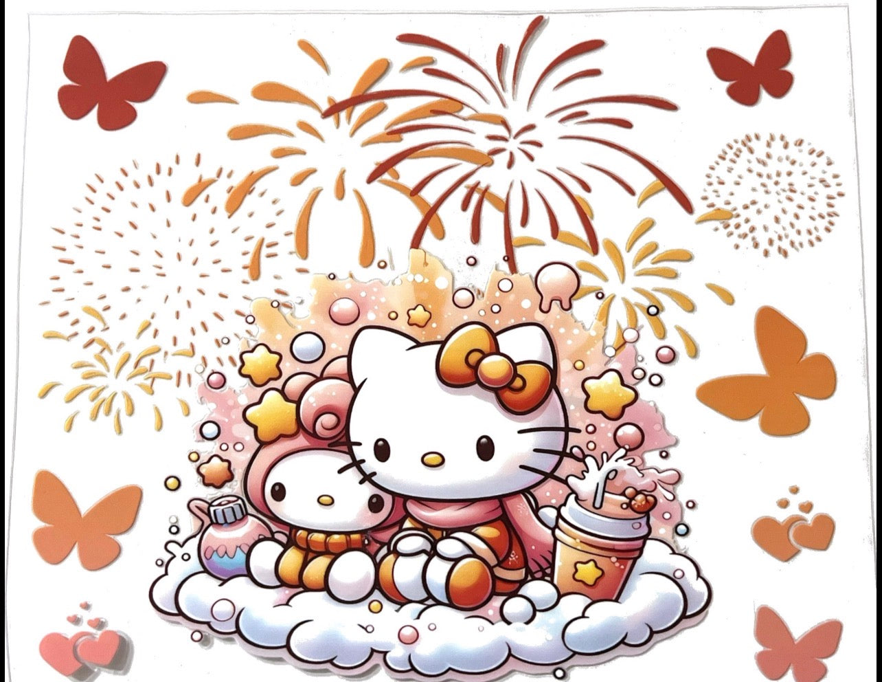Hello Kitty fireworks 24 ounce wrap