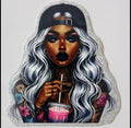 #6 Tattoo Girl Small decal