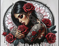 #1 Tattoo girl roses 24 ounce to wrap