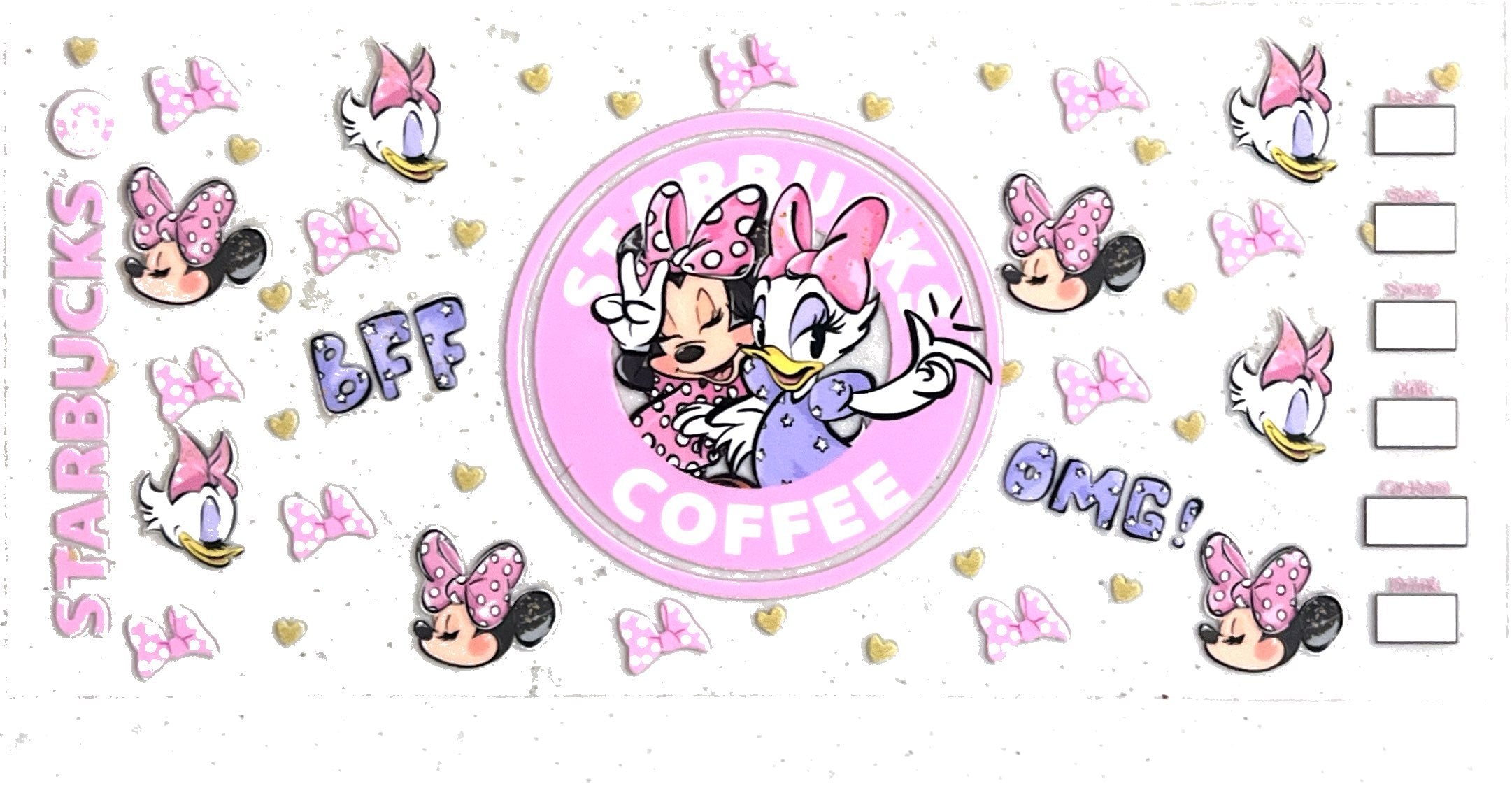 #A Minnie, Mouse and Daisy Starbucks
