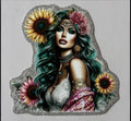 #4 Tattoo Girl Small decal