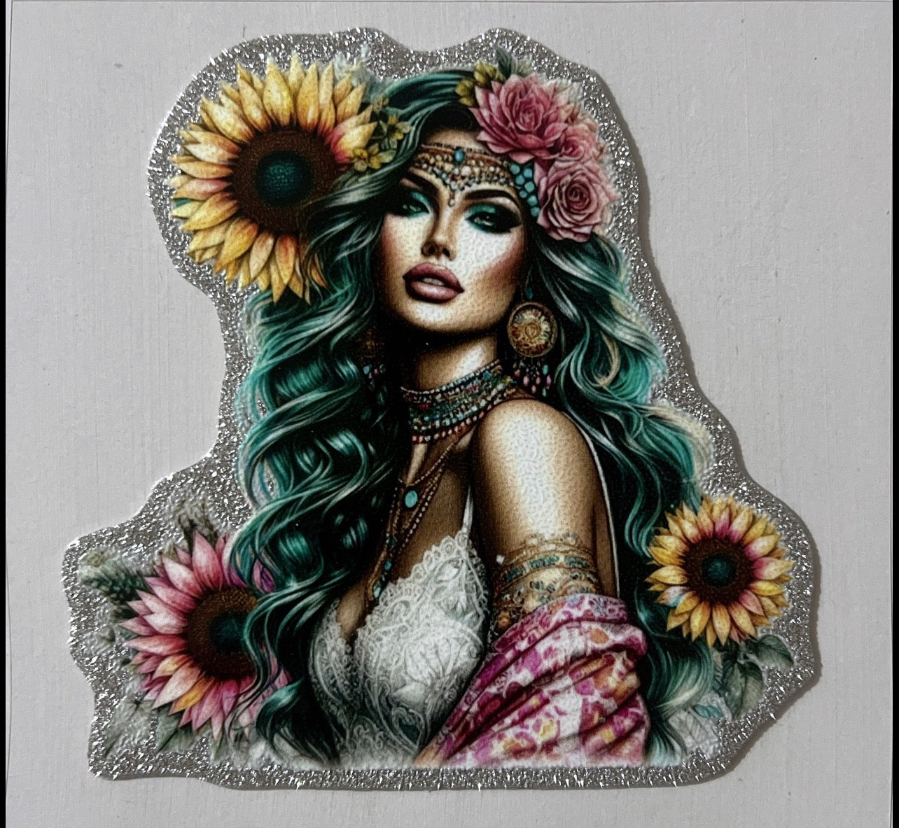 #4 Tattoo Girl Small decal