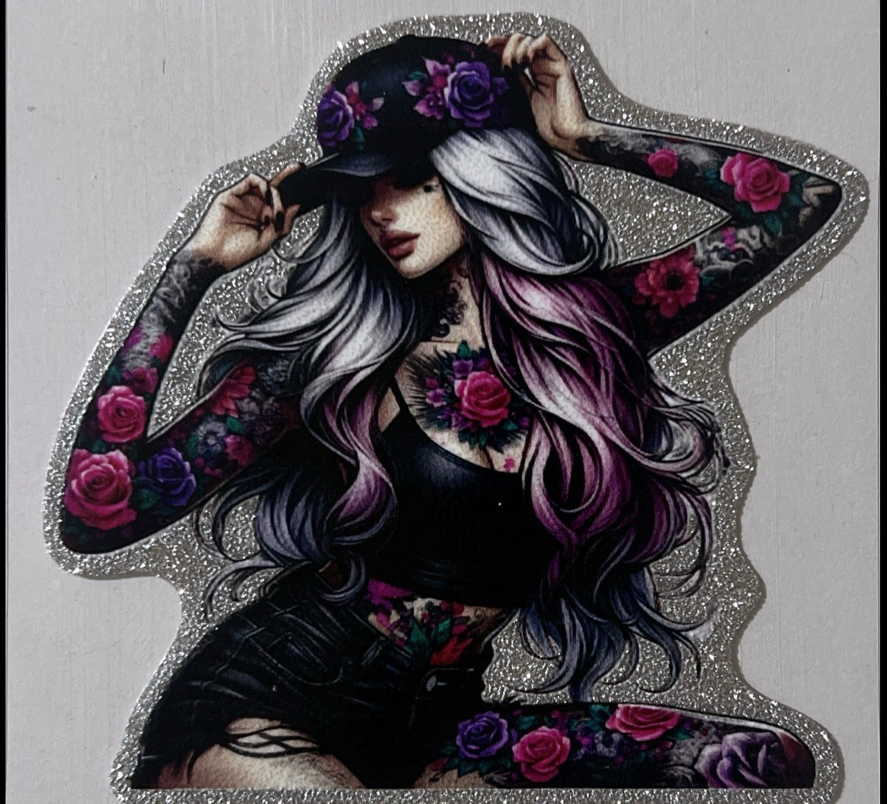 #3 Tattoo Girl Small Decal