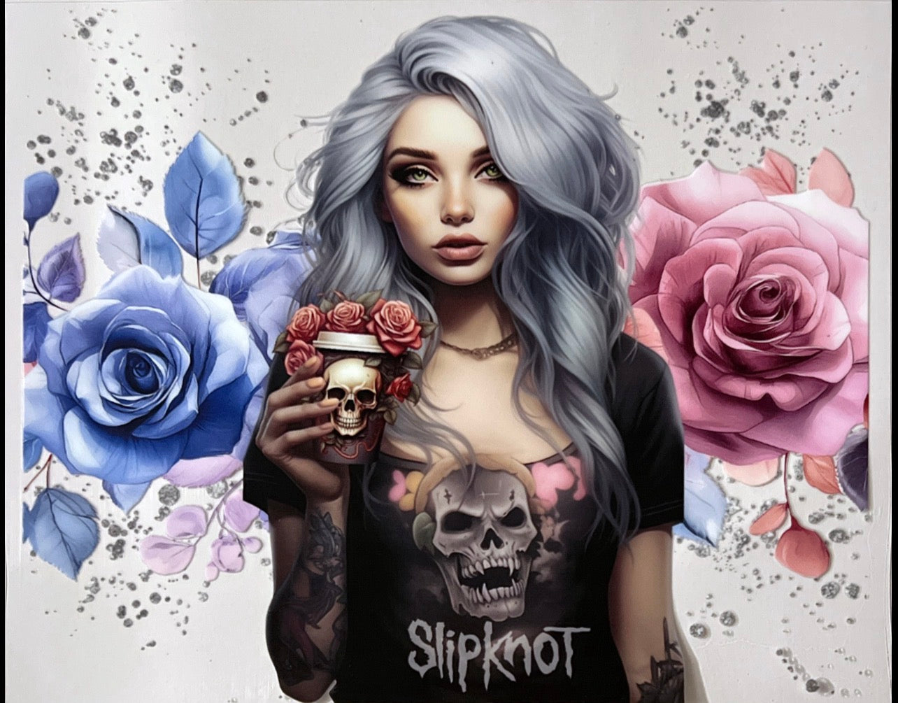 #1 Tattoo girl slipknot 24 ounce wrap