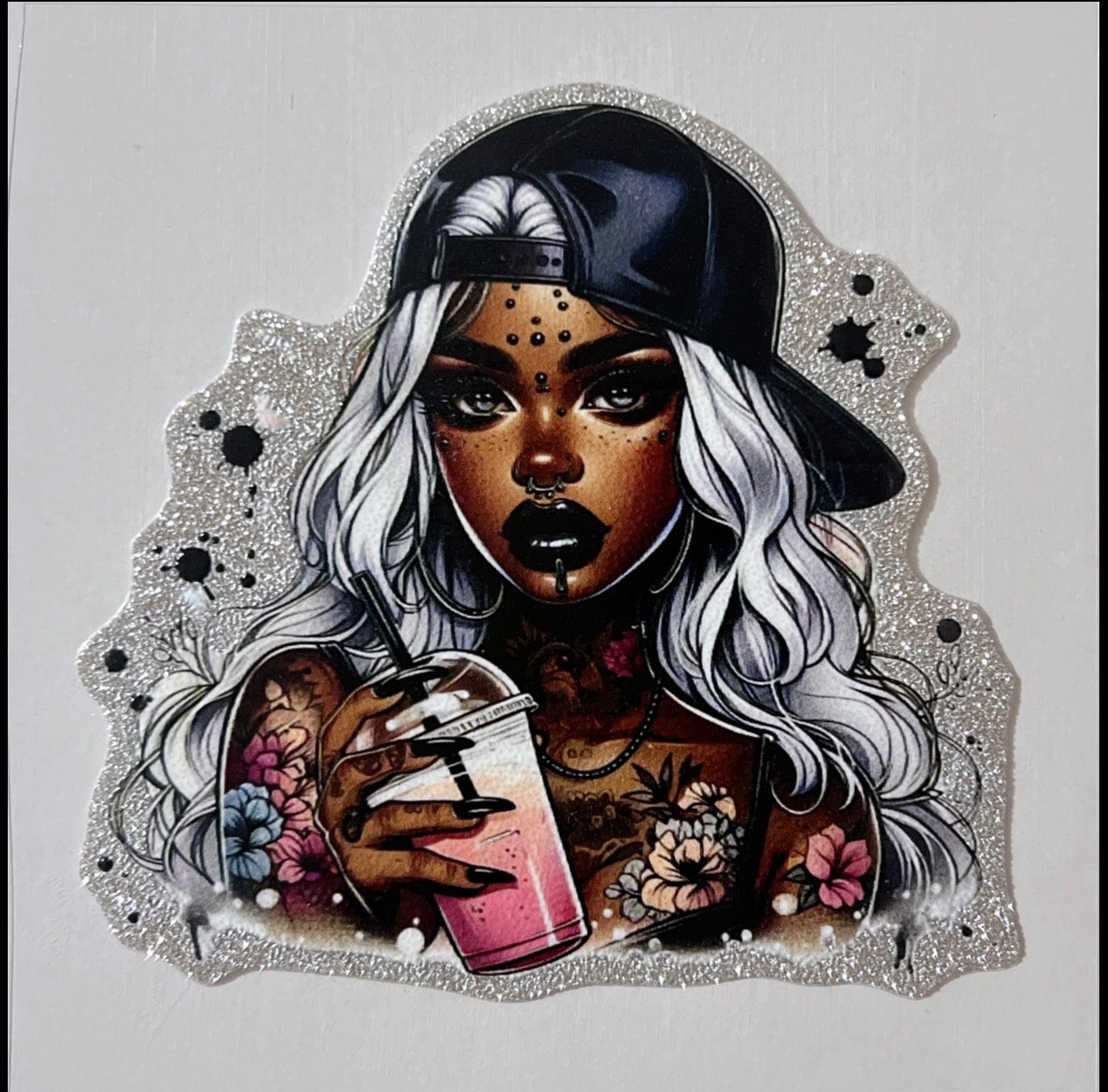#2 Tattoo Girl Small decal