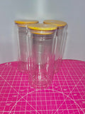 20 oz Acrylic Bamboo Lid