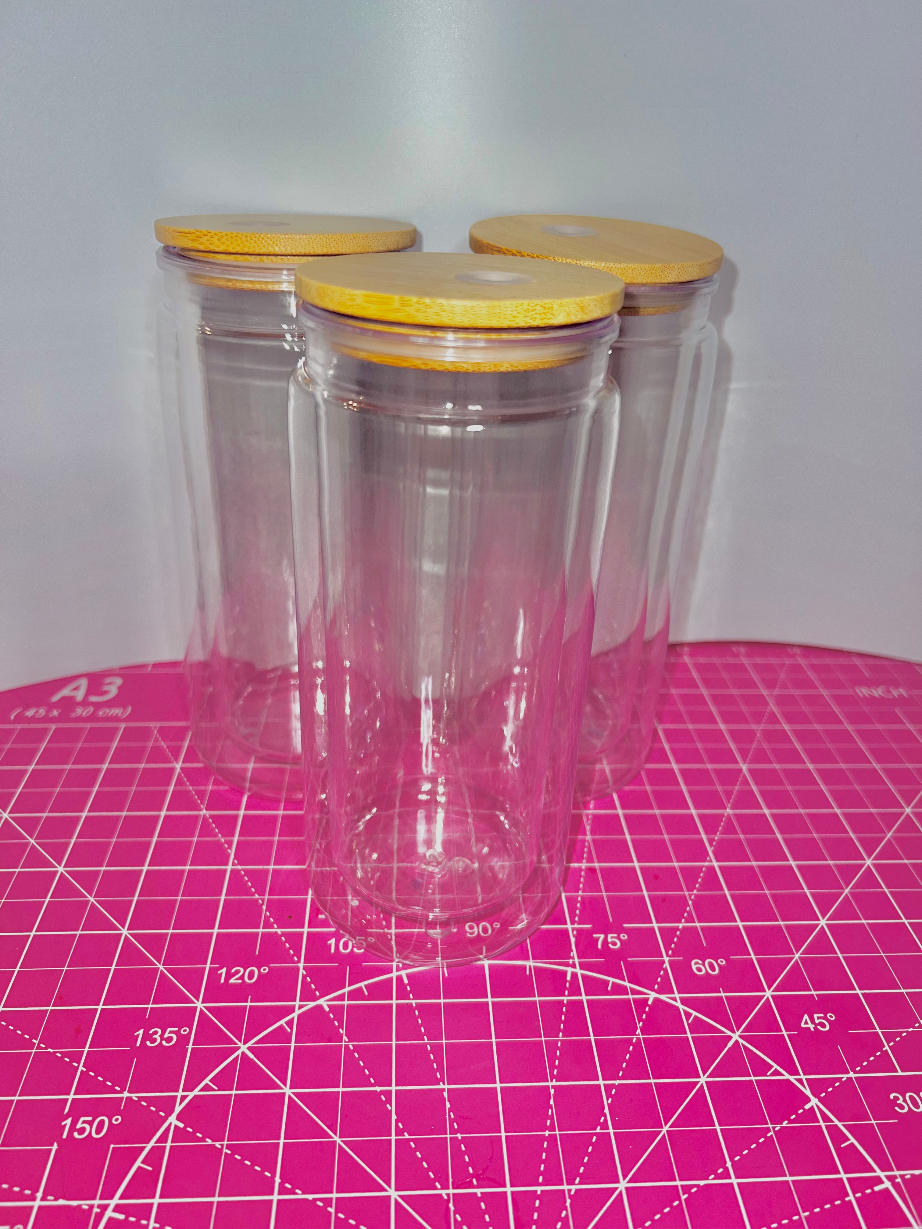 20 oz Acrylic Bamboo Lid