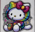 Hello Kitty Rainbow multiple choices swipe left small decals