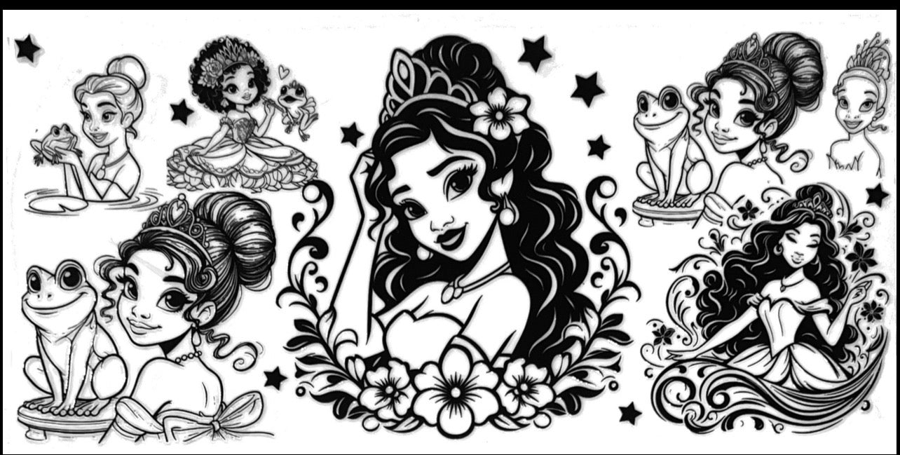 #Black and White Tiana