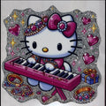 #Hello Kitty Piano Small Decal