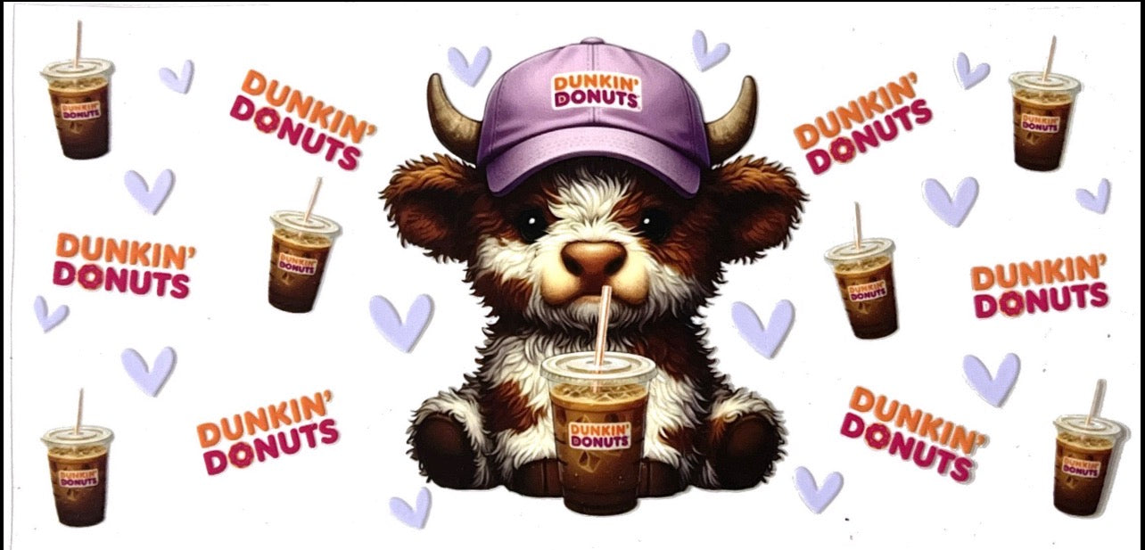 #Highland Cow Duncan Donuts